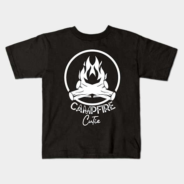 Inspired Saying Gift for Campfire Vibes Lovers-Campfire Cutie Kids T-Shirt by KAVA-X